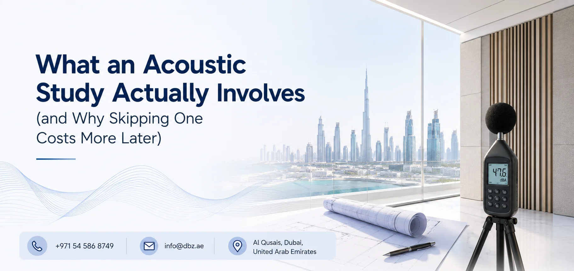 What an Acoustic Study Actually Involves (and Why Skipping One Costs More Later)